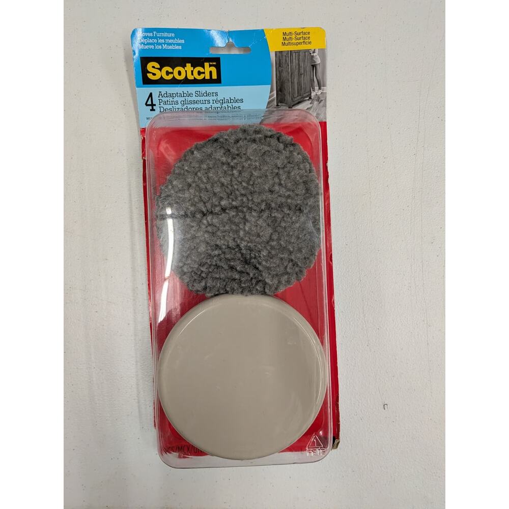 Scotch Furniture Sliders 5 Inch 8 Pack Heavy Duty Multi Surface Moving Pads